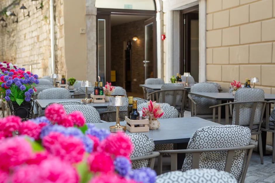 The terrace in the morning